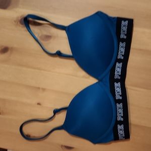 PINK push-up bra.
